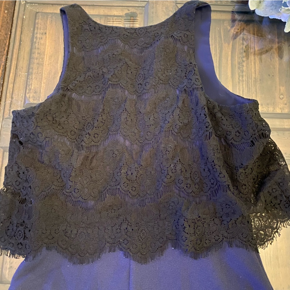 Charles Henry Two Color Lace Dress - Picture 9 of 11